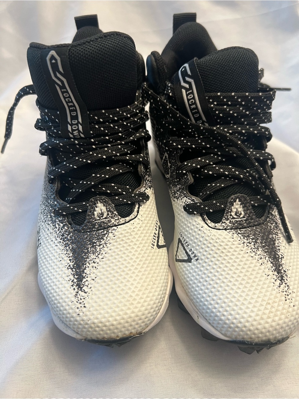 Under Armour Kids Black and White Sneakers